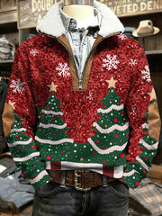 Men's Christmas Art Printed Tops