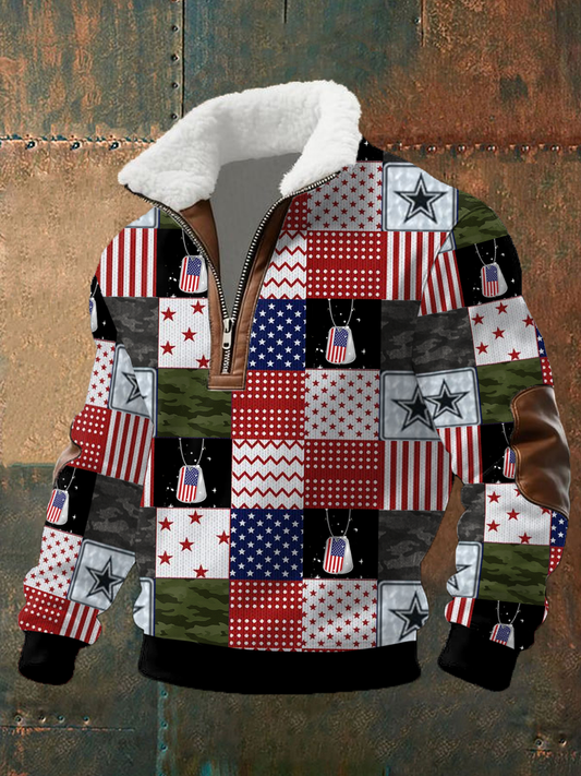 Men's Funny Veteran Christmas Printed Tops