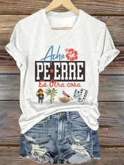 Women's Puerto Rico Printed Short-Sleeved T-Shirt