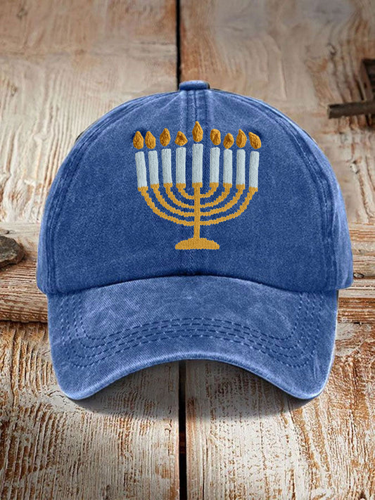 Unisex Happy Hanukkah Print Hat
