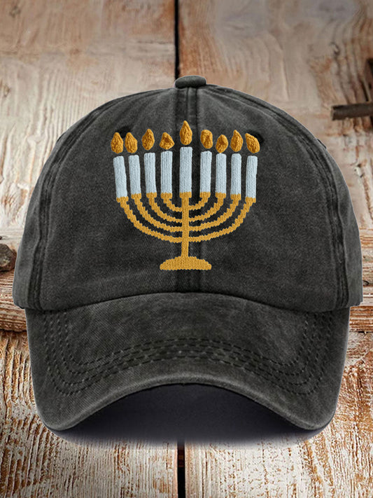 Unisex Happy Hanukkah Print Hat