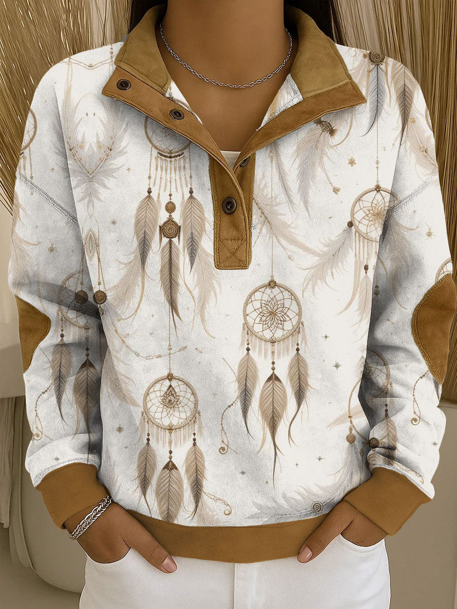 Women's Western Style Art Printed Sweatshirt