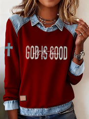 Women's God Is Good All The Time Casual Top