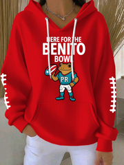 Women'S Rugby Casual Hoodie Sweatshirt