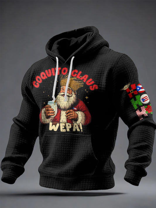 Men's Funny Puerto Rico Christmas Printed Tops