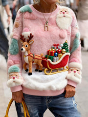 Women's Christmas Flannel Sweatshirts