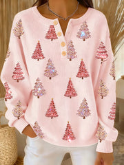 Women‘s Christmas Tree Long-sleeve Cardigan