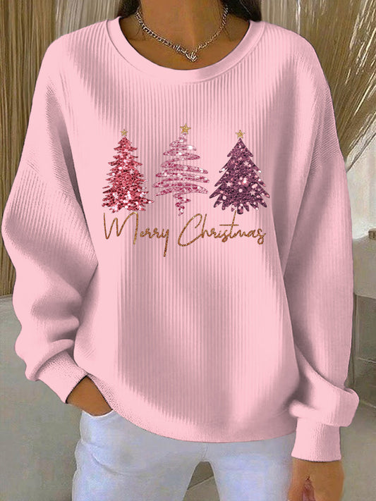 Women's Christmas Print Casual Sweatshirt