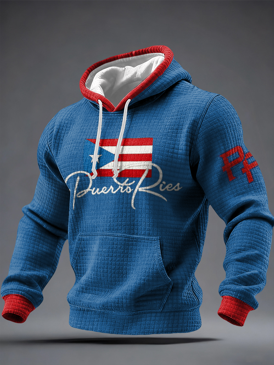 Men's Puerto Rico Printed Hoodie
