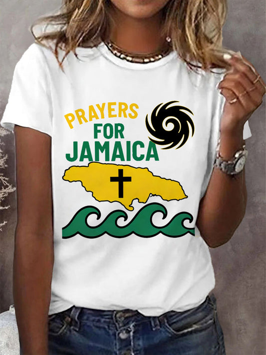 Women's Hurricane Melissa Jamaica Stronger Than The Storm Pray For Jamaica Tee