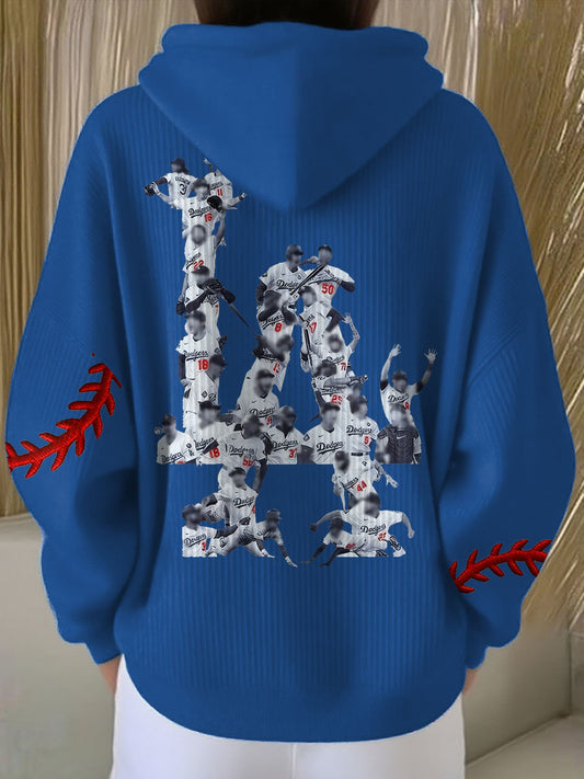 Women's Baseball Lover Champion Printed Hoodie