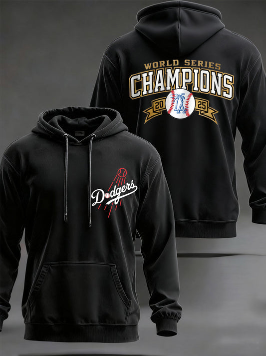 Men's Baseball World Series Champions 2025 Print Casual Hoodie