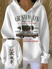 Women's Funny Christmas Printed Hoodie