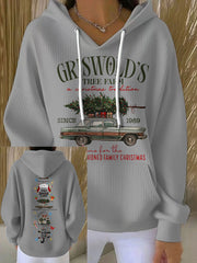 Women's Funny Christmas Printed Hoodie