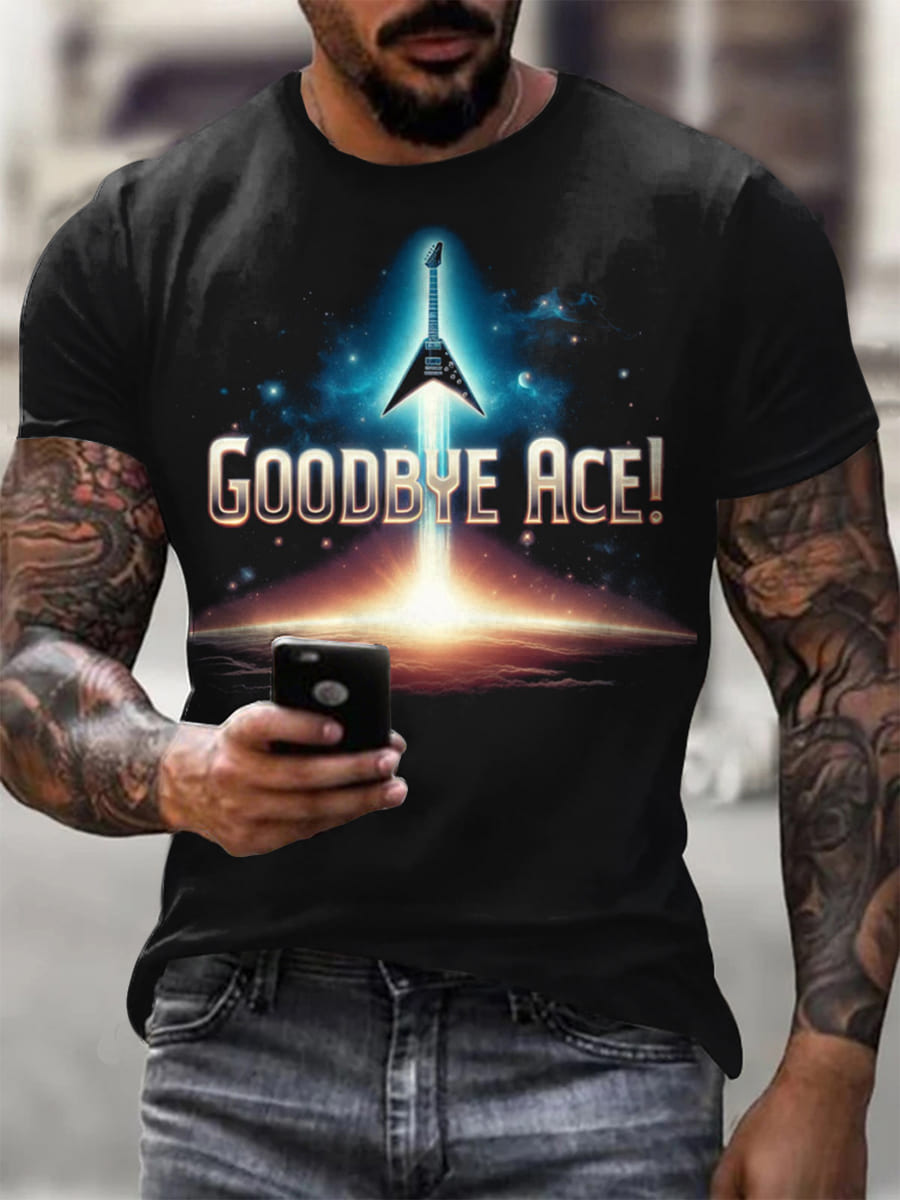 Men's Rock Band Printed T-shirt