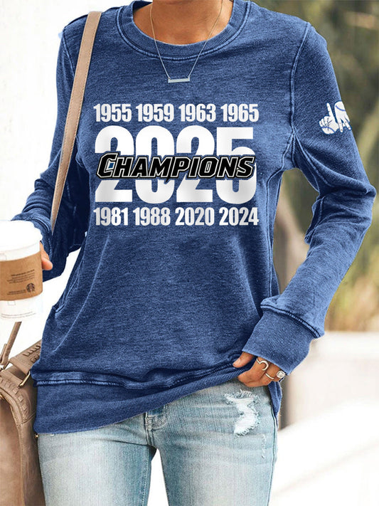 Women's Baseball World Series Still Champions 2025 Print Casual Sweatshirt