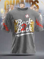 Unisex Baseball Lover Champion Printed T-shirt