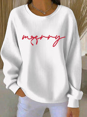 Women's Christmas Print Casual Sweatshirt