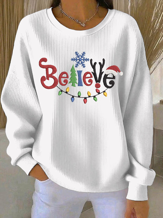 Women's Christmas Print Casual Sweatshirt