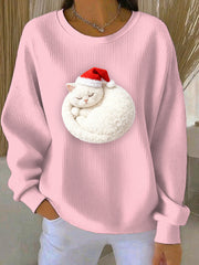 Women's Christmas Print Casual Sweatshirt