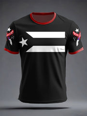 Men's Puerto Rico Art Printed T-shirt