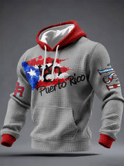 Men's Puerto Rico Art Printed Hoodie