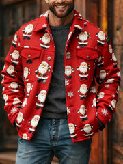 Men's Merry Christmas Casual Comfortable Long Sleeve Outerwear