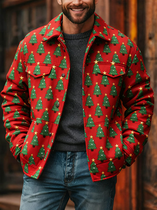 Men's Merry Christmas Casual Comfortable Long Sleeve Outerwear