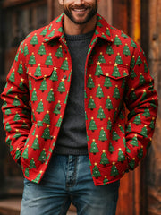 Men's Merry Christmas Casual Comfortable Long Sleeve Outerwear