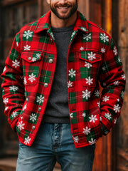 Men's Merry Christmas Casual Comfortable Long Sleeve Outerwear