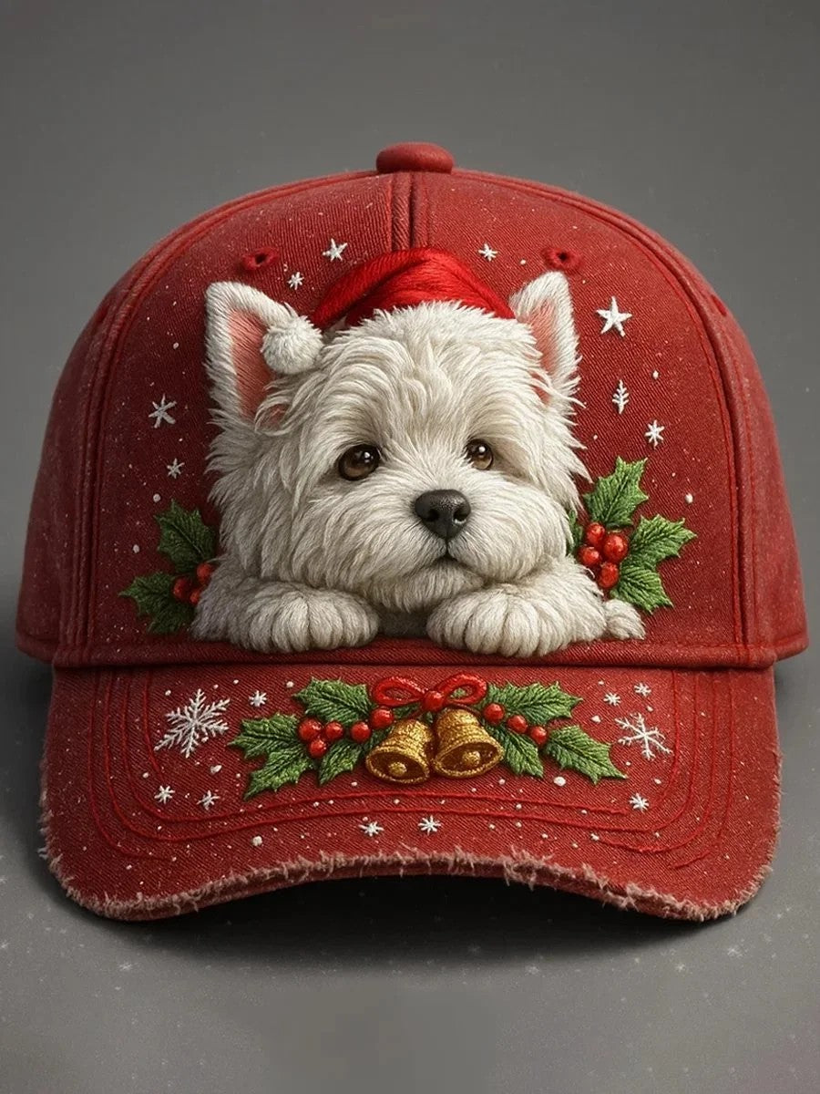Christmas Dog Art Hat
