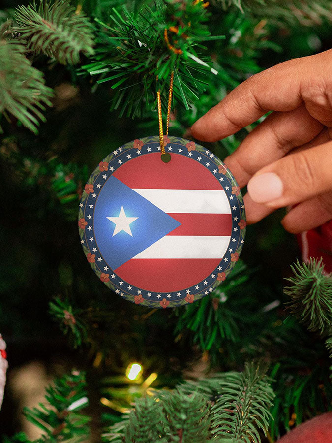Puerto Rico Art Printed Acrylic Decoration