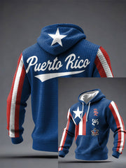 Men's Puerto Rico Art Printed Hoodie