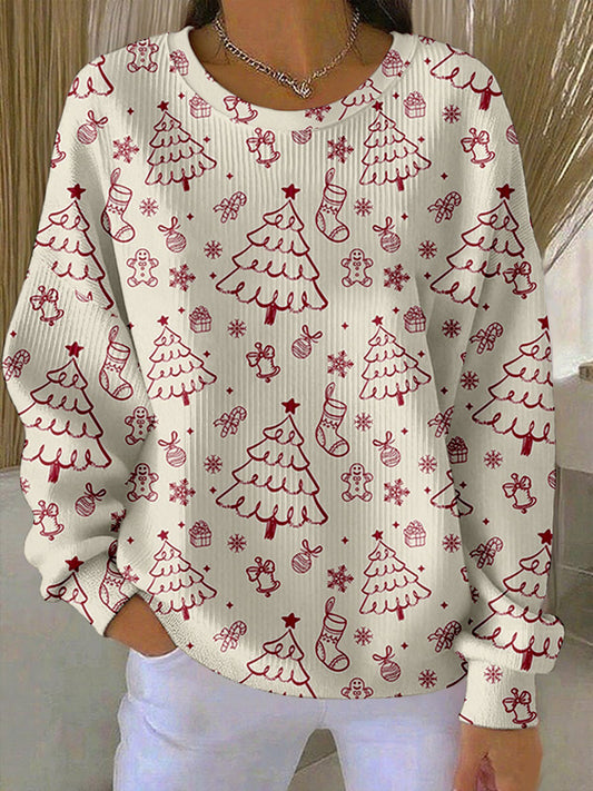 Women's Christmas Tree FDT Print Sweatshirt