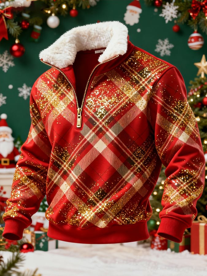 Men's Retro Christmas Printed Sweatshirt