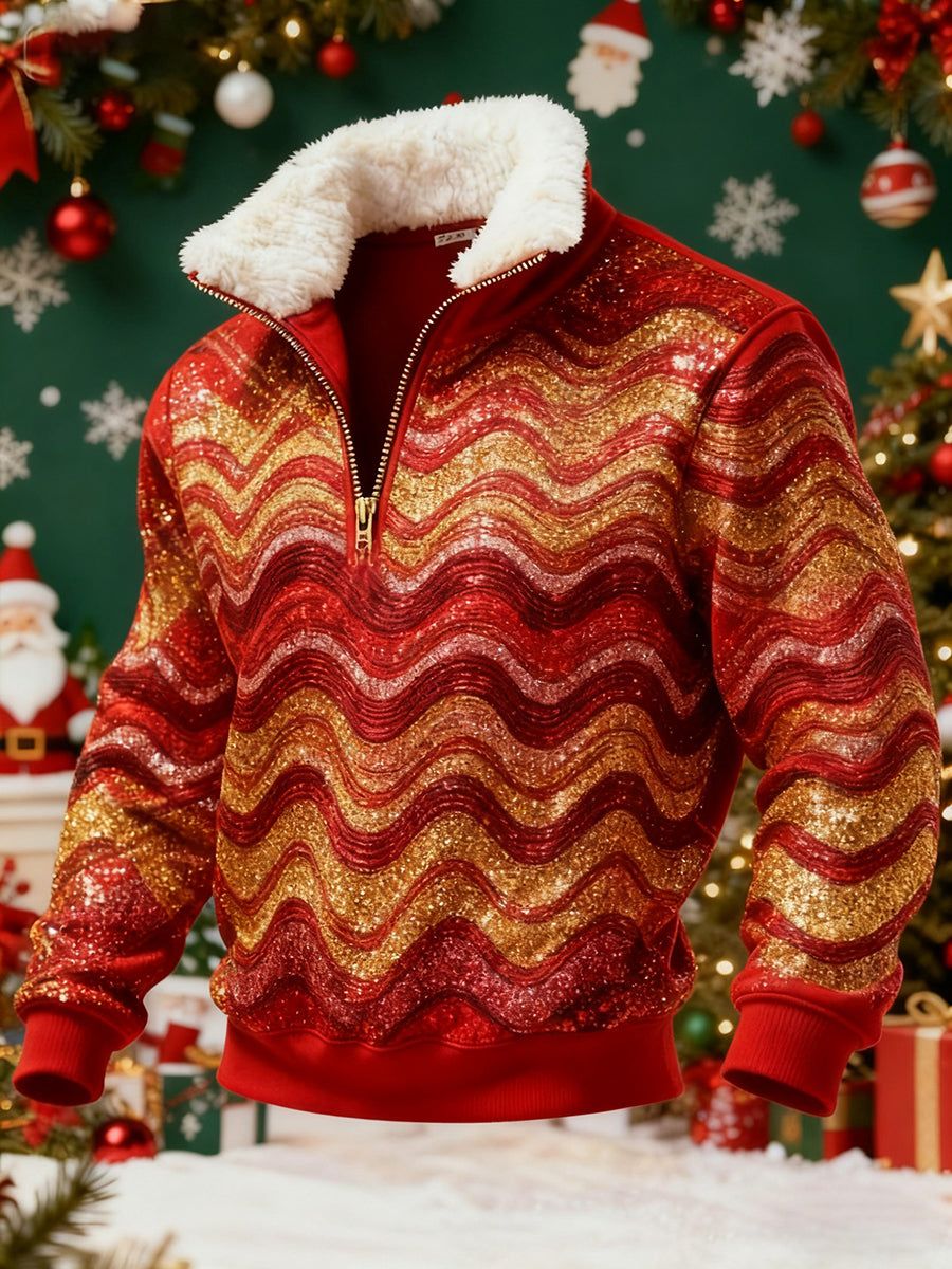 Men's Retro Christmas Printed Sweatshirt