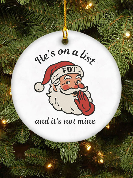 Christmas FDT Printed Acrylic Decorative Ornaments