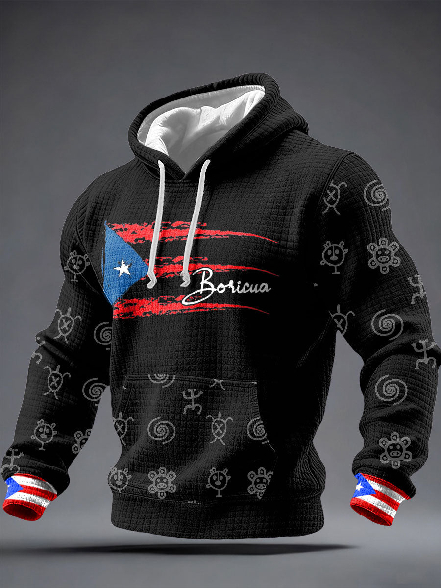 Men's Puerto Rico Proud Printed Hoodie