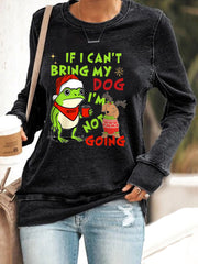 Women's Merry Resistmas Resist Frog Sweatshirt