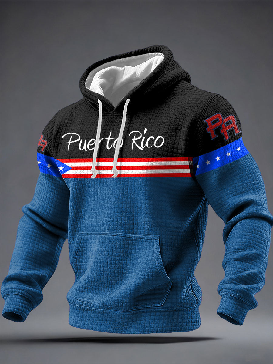 Men's Puerto Rico Proud Printed Hoodie