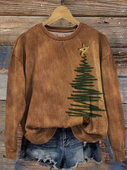 Women's Christmas Tree Regular Sweatshirt