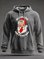 Men's Christmas FDT Print Casual Hoodie