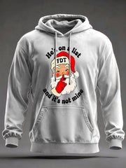 Men's Christmas FDT Print Casual Hoodie