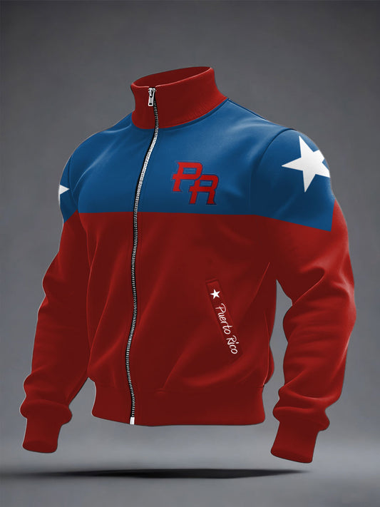 Men's Puerto Rico Proud Printed Coat