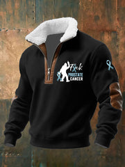Men's Prostate Cancer Awareness Printed Casual Top