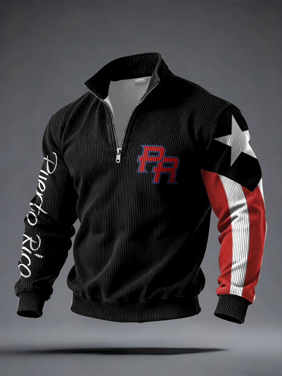 Men's Puerto Rico Printed Casual Tops