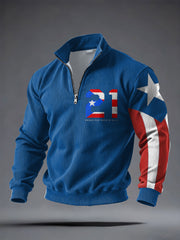 Men's Puerto Rico Printed Casual Tops