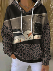 Women's Merry Christmas Art Printed Hoodie