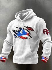 Men's Puerto Rico Proud Art Printed Hoodie