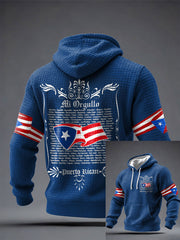 Men's Puerto Rico Proud Art Printed Hoodie